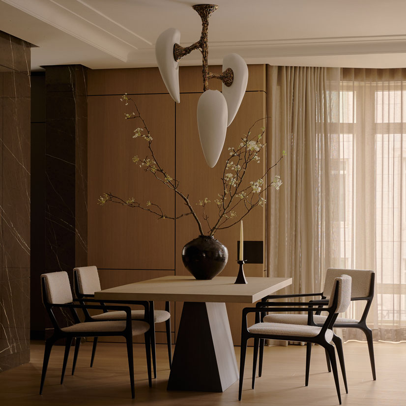 Details of a master bedroom